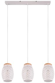 Biała lampa wisząca ø 15 cm Bidar – Trio