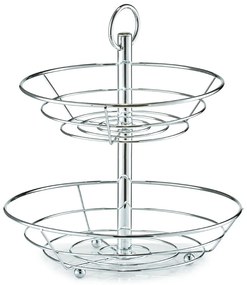 Patera na owoce, 2 poziomy - stal chromowana, ZELLER