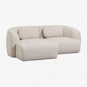 Sofa Modułowy Z Lewym Szezlongiem, 2-częściowy, Z Tkaniny Chenilla Coquette Szenila Kremowy Beż - Sklum