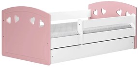 Łóżko dla dziewczynki z materacem 80x140 A1-W90