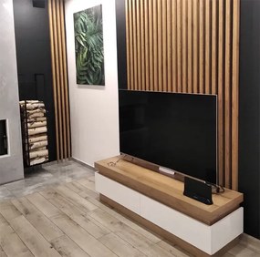 Lamele ścienne 12 szt. dąb popielaty B6-L27