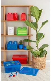 Niebieski plastikowy pojemnik dziecięcy 25x25x18 cm – LEGO®