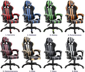 Czerwony ergonomiczny fotel dla gracza - Nirva