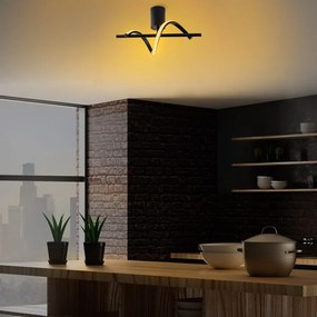Czarna lampa sufitowa LED ø 7 cm Likma – Opviq lights
