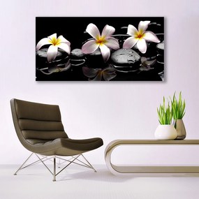 Zdjęcie na płótnie Kwiat na Gładkich Kamieniach
