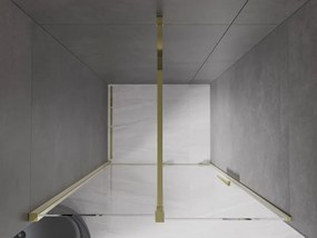 Mexen Velar drzwi prysznicowe rozsuwane 100 cm, transparent, złote - 871-100-000-01-50