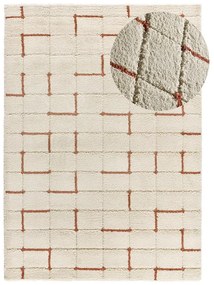 Ceglasto-kremowy dywan 80x150 cm Brenda – Universal