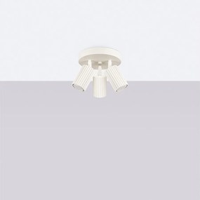 Lampa sufitowa minimalistyczny Gloow, aluminium - 3 źródło światła 4000K - L.19.5 x H.18 cm - beżowy