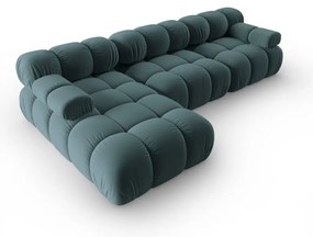 Morska aksamitna sofa 285 cm Bellis – Micadoni Home