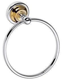 Uchwyt na ręczniki 16x19 cm srebrny/złoty