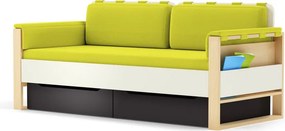 Sofa Loft szer. 195 cm z materacem, bocznymi i tylnymi poduszkami Plus Timoore