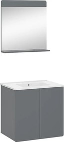 Zestaw mebli łazienkowych szary 61.8x44.8x57.8 izan
