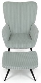 Fotel relaksacyjny z podnóżkiem L7285 BLUE6,niebieski