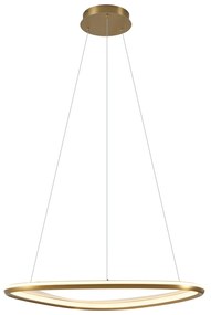 Designerska lampa wisząca złota z 3-stopniową regulacją ściemniania - OrganicoDesignerski Oswietlenie wewnetrzne