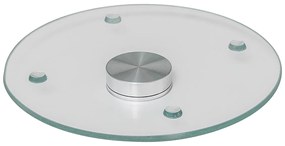 Taca obrotowa szklana, efekt marmuru, Ø 32 cm
