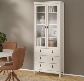 Dwudrzwiowa witryna z szufladami Madrid, kaszmir mat