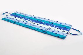 Leżak plażowy PRUH I RYBA 137x49 cm, turkusowy