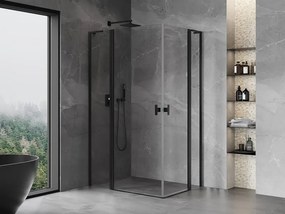 Mexen Mist L Duo kabina prysznicowa uchylna 100 x 90 cm, transparent, czarna - 8A4L-100-090-70-00