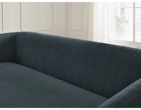 Ciemnoniebieska rozkładana sofa z tkaniny szenilowej 228 cm Neyo – Bobochic Paris