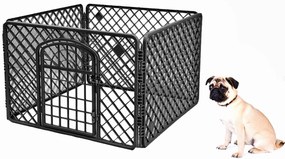 Zagroda dla Psa 90x90x60cm Czarna, zamykana, dla świnki, królika, szynszyla