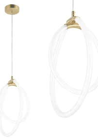 LAMPA WISZĄCA LED G019-CP ZŁOTA