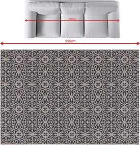 Dywan Modern Ethno sand/ antracite 200x290cm