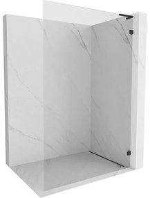 Mexen Lunar L ścianka prysznicowa Walk-in prawa 90 x 200 cm, transparent 8 mm, czarna - 830L-090-000-70-00-P