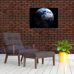 Obraz na szkle planety Ziemia (70x50 cm)