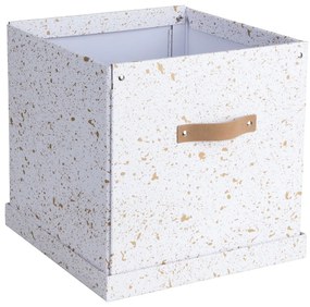 Pudełko w biało-złotym kolorze Bigso Box of Sweden Logan