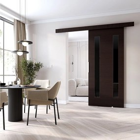 MINIO go for it, Drzwi przesuwne wewnętrzne CLEAN H 86 cm  w kolorze wenge