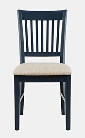 Krzesło ciemnoniebieskie kremowe Avola AV775-370 46x94x53,5 cm