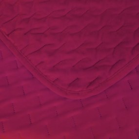 Aksamitna narzuta na łóżko ASTRALIA, ciemnoróżowa Rozmiar: 200 x 220 cm