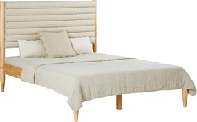 Łóżko 140x200 cm beżowe