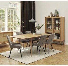Rozkładany stół z blatem w dekorze dębu w naturalnym kolorze 150x90 cm Barrali – Unique Furniture