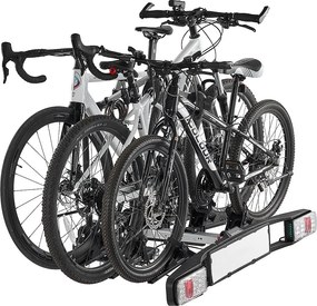 Wspornik do Przechowywania Rowerów, SucceBuy Składany Bagażnik Rowerowy na 3 Rowery, Kompatybilny z Odbiornikami 5 cm