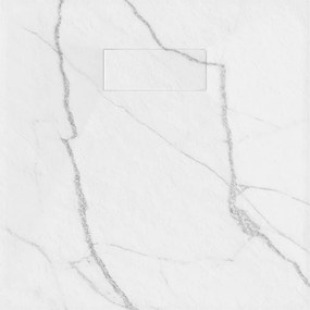 Mexen Hugo brodzik kwadratowy SMC 90 x 90 cm, biały kamień - 42159090