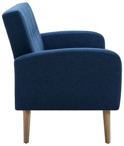 Trzyosobowa sofa pikowana niebieska L3-L91