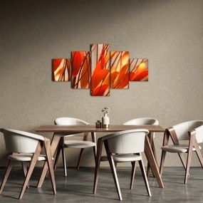 Obraz płatków kwiatów (125x70 cm)