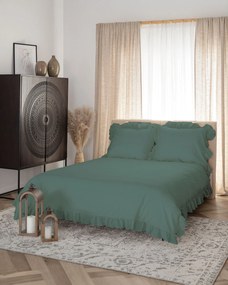 Pościel bawełniana 200x220cm dark green