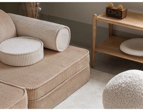 Jasnobrązowa sztruksowa sofa dla dzieci 132 cm Settee – Wigiwama