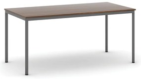 Stół jadalniany, 160x80 cm, ciemnoszara podstawa, orzech