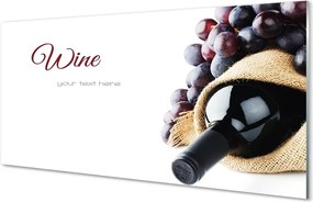 Szklany Panel Wino i Dojrzałe Winogrona