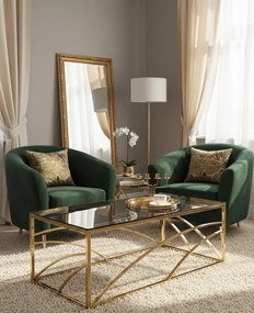 Szklana ława w stylu glamour Z5-T43