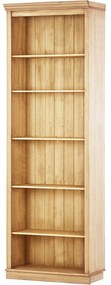 Regał z litego drewna sosnowego w naturalnym kolorze 74x223x37 cm Anita – Støraa