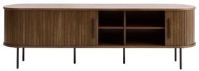 Brązowa szafka pod TV w dekorze dębu 180x56x45 cm Nola – Unique Furniture