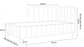 Łóżko dziecięco-młodzieżowe SZYMI II - 90x200