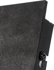 Industrialna lampa ścienna czarna - Fotu