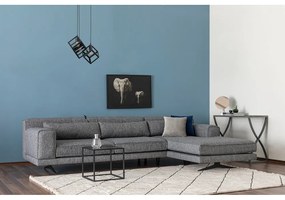 Ciemnoszara sofa narożna Artie Jivago, narożnik prawy