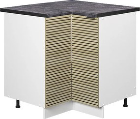 Szafka narożna panel dębowy 80.5x60x82 fame-line