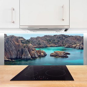 Panel Szklany Piaszczysta Zatoka wśród Skał